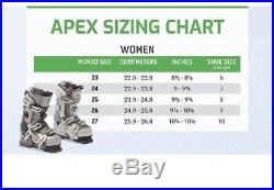 Apex Shoes Size Chart