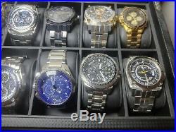 11 watch collection Invicta Bulova Citizen Seiko all in mint condition estate