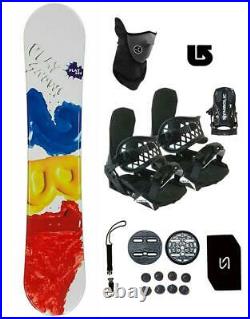154cm Play 2b1 Snowboard +Bindings Package Men Women Stomp+Leash+Mask+ Burton 3d