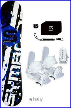 164 WIDE Symbolic Rocker Snowboard+WHITE Binding+Stomp+Leash+Burton Dcal Package