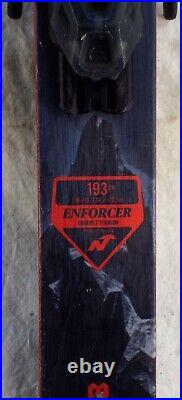 17-18 Nordica Enforcer 93 Used Men's Demo Skis with Bindings Size 193cm #085813