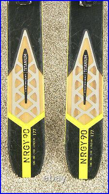 177 cm NORDICA NRGY 90 All Mountain Skis with SALOMON Z12 Bindings