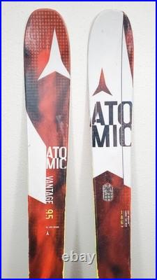 186cm ATOMIC VANTAGE 95 All Mountain Rocker Skis with Adjustable Bindings