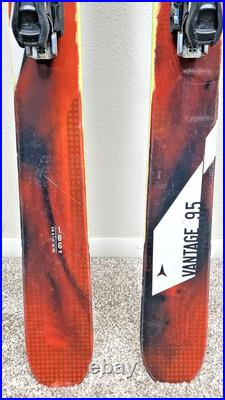 186cm ATOMIC VANTAGE 95 All Mountain Rocker Skis with Adjustable Bindings