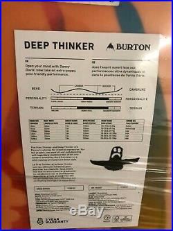 2018 Burton Deep Thinker Men's Snowboard Size 157