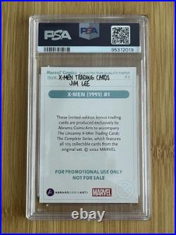 2022 Jim Lee Uncanny X-Men Bonus Card Complete Set All PSA 10 GEM MINT RARE