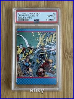 2022 Jim Lee Uncanny X-Men Bonus Card Complete Set All PSA 10 GEM MINT RARE