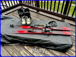 2023 Elan Explore 6 Skis 146cm w EL9.0 Bindings w Salomon Ski Boots Sizes men 6