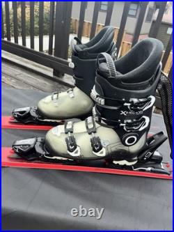 2023 Elan Explore 6 Skis 146cm w EL9.0 Bindings w Salomon Ski Boots Sizes men 6