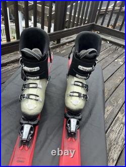 2023 Elan Explore 6 Skis 146cm w EL9.0 Bindings w Salomon Ski Boots Sizes men 6