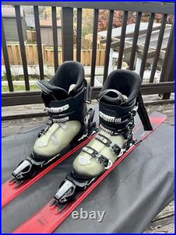2023 Elan Explore 6 Skis 146cm w EL9.0 Bindings w Salomon Ski Boots Sizes men 6