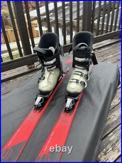 2023 Elan Explore 6 Skis 146cm w EL9.0 Bindings w Salomon Ski Boots Sizes men 6