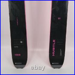 2024 Blizzard Hustle 11 Skis 188cm Powder Big Mountain AT Black/Orange 2024 Blizzard Hustle 11 Skis 188cm Powder Big Mountain AT Black/Orange