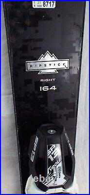 21-22 Elan Ripstick 96 Black Used Men's Demo Skis withBindings Size 164cm #979305