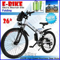 26 Electric Bike Adult E-Bike Folding E-Mountain Bicycle Riding Fits All Roads