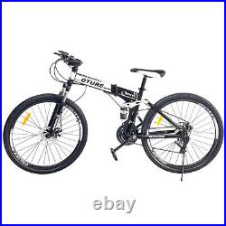 26'' Mountain Bike Front Suspension Bicycle 21 Speed Mens Bikes MTB All-Terrain