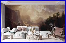 3D Mountain ForestLandscape Self-adhesive Removeable Wallpaper Wall Mural1