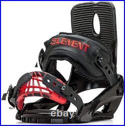 5th Element Forge Stealth 3 Snowboard Package with Black/Red Bindings