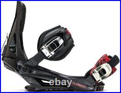 5th Element Grid Stealth 3 Snowboard Package with Black/Red Bindings