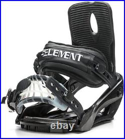 5th Element Grid Stealth 3 Snowboard Package with Black/Silver Bindings