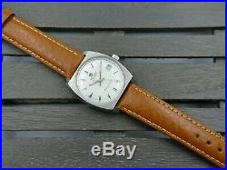 70's vintage watch mens NIVADA STREAMLINE automatic eta 2782 all steel RARE MINT