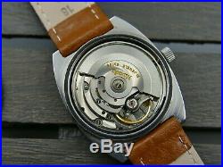 70's vintage watch mens NIVADA STREAMLINE automatic eta 2782 all steel RARE MINT