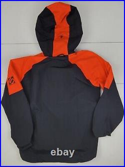 ADIDAS FIVE TEN All-Mountain Rain Jacket HT9605 Black/Orange Mens Size Small New