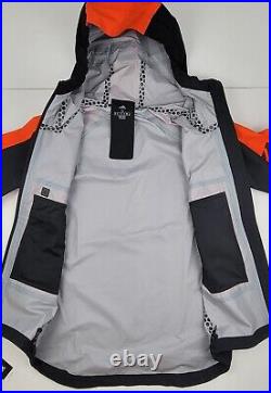 ADIDAS FIVE TEN All-Mountain Rain Jacket HT9605 Black/Orange Mens Size Small New