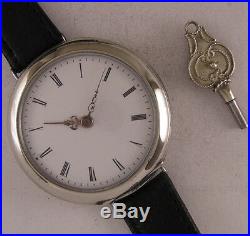 ALL Original Serviced Cylindre 1870 Swiss Heavy Engraved Wrist Watch MINT