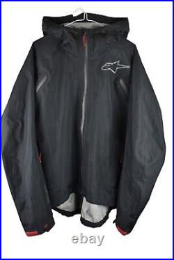 ALPINE STARS Black Windbreaker Jacket size M Mens All Mountain 2 Waterproof