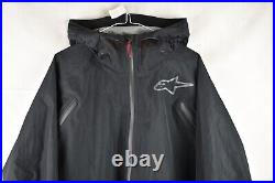 ALPINE STARS Black Windbreaker Jacket size M Mens All Mountain 2 Waterproof