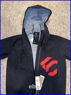 Adidas Five Ten All Mountain RAIN. RDY Jacket Small Black Red GJ8423 Men's $200