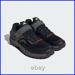 Adidas Five Ten Trailcross Clip-In MTB Shoe (Core Black/Grey Three/Red, 9.5)