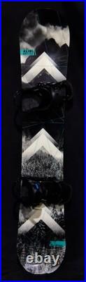 Alibi Motive Snowboard Size 163w CM With Burton Large Bindings