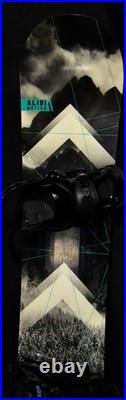 Alibi Motive Snowboard Size 163w CM With Burton Large Bindings
