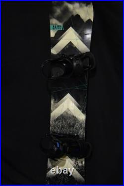 Alibi Motive Snowboard Size 163w CM With Burton Large Bindings