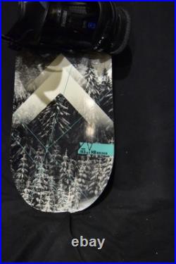 Alibi Motive Snowboard Size 163w CM With Burton Large Bindings
