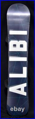 Alibi Motive Snowboard Size 163w CM With Burton Large Bindings