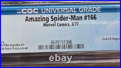 Amazing Spider-Man #166 CGC 9.0? White Pages! Lizard/Stegron Case #4649151