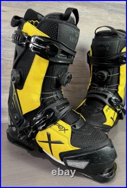 Apex MC-X All Mountain Walkable Double Boa Ski Boots Sz 27 Mondopoint