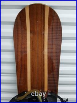 Arbor A Frame 158cm Snowboard Rossignal Battle Bindings Mens Sz Large