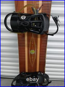 Arbor A Frame 158cm Snowboard Rossignal Battle Bindings Mens Sz Large