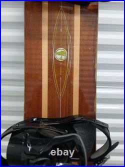 Arbor A Frame 158cm Snowboard Rossignal Battle Bindings Mens Sz Large