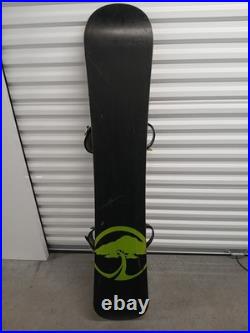 Arbor A Frame 158cm Snowboard Rossignal Battle Bindings Mens Sz Large