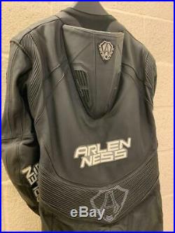 Arlen Ness 8307 Black One Piece Motorcycle Race Leathers Eu 58 UK 48 MINT CON