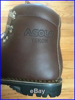 Asolo Yukon NOS All Leather Men 11 Vibram Italy