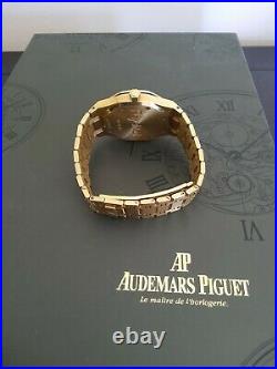 Audemars Piguet Royal Oak Day Date Moon Phase Ivory Dial 25594BA ALL Gold MINT