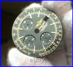 BREITLING Navitimer Chronograph all Black Silver Dial 35,40 mm amazing Mint New