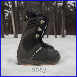 BURTON Freestyle Snowboard Boots All Mountain Men's 7 Black New No Box
