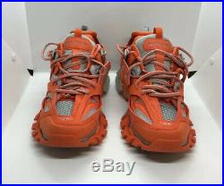 Balenciaga Red Orange Grey Track Sneakers Size Men EU 43 / US 9.5 MINT OG ALL